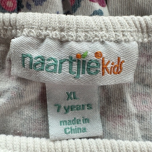 Naartjie  Girls Floral Long Sleeve Tunic Top Size 7 - Picture 5 of 7